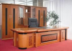 Bàn giám đốc sơn PU trang trí sơn đen sang trọng hiện đại