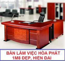8 mẫu bàn làm việc Hòa Phát 1m8 đẹp cho văn phòng hiện đại