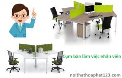 Cụm bàn làm việc nhân viên giúp truyền cảm hứng hiệu quả