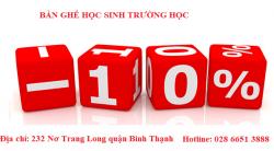 Giảm 10% bàn ghế học sinh trường học trong tháng Thanh niên