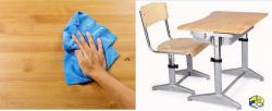 Làm sạch bàn ghế học sinh tại nhà nhanh nhất