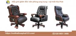 Mẫu ghế giám đốc văn phòng sang trọng - nội thất Hòa Phát