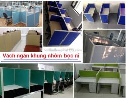 Vách ngăn nhôm nỉ - Dòng vách ngăn văn phòng không bao giờ lỗi mốt