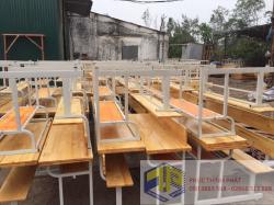 Bàn ghế học sinh gỗ cao su giá rẻ