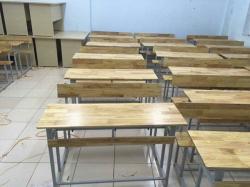 Báo giá mẫu bàn học sinh gỗ cao su dành cho trường học