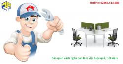 Bảo quản vách ngăn bàn làm việc hiệu quả, tiết kiệm