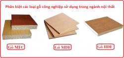 Phân biệt các loại gỗ công nghiệp sử dụng trong ngành nội thất