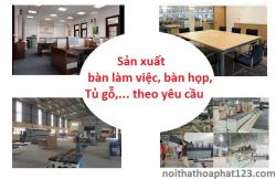 [Dịch  vụ] Sản xuất và lắp đặt bàn làm việc, bàn họp, tủ hồ sơ theo yêu cầu