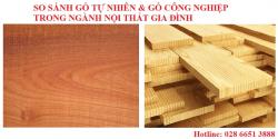 So sánh gỗ tự nhiên và gỗ công nghiệp An Cường trong ngành nội thất