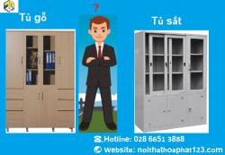 So sánh tủ gỗ và tủ sắt nội thất Hòa Phát