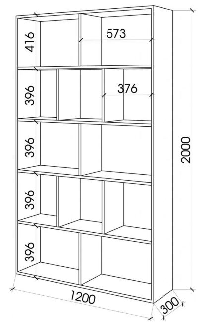 Kệ gỗ đựng sách KG-05