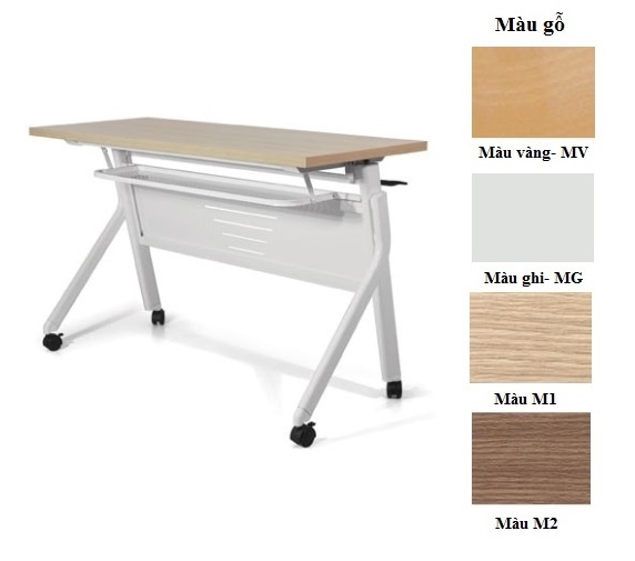 Bàn đào tạo mặt gấp BHL14B