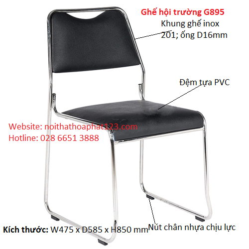 Ghế hội nghị inox G895