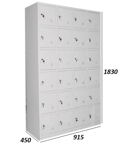 Tủ locker sắt 24 ngăn PT986-4K