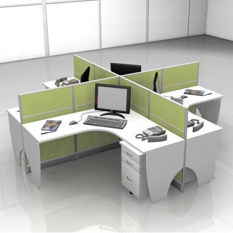 Cụm bàn làm việc 4 chỗ CBCT-03