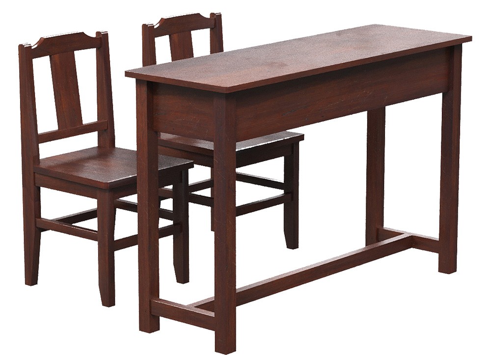 Bàn ghế học sinh tiểu học gỗ tự nhiên BHS501