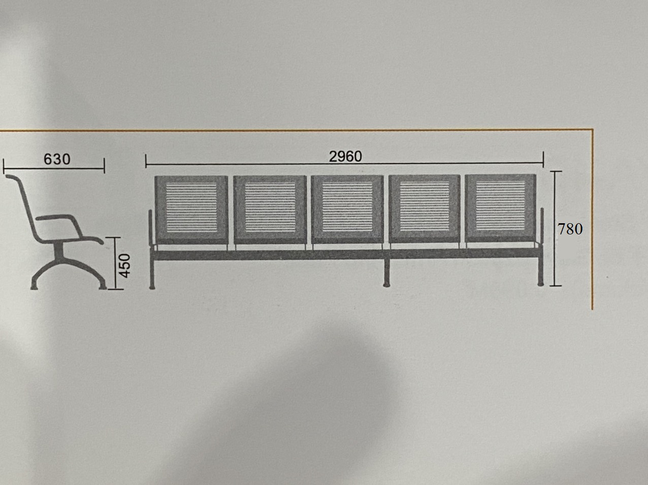 Ghế băng chờ INOX nhập khẩu PPS05-I