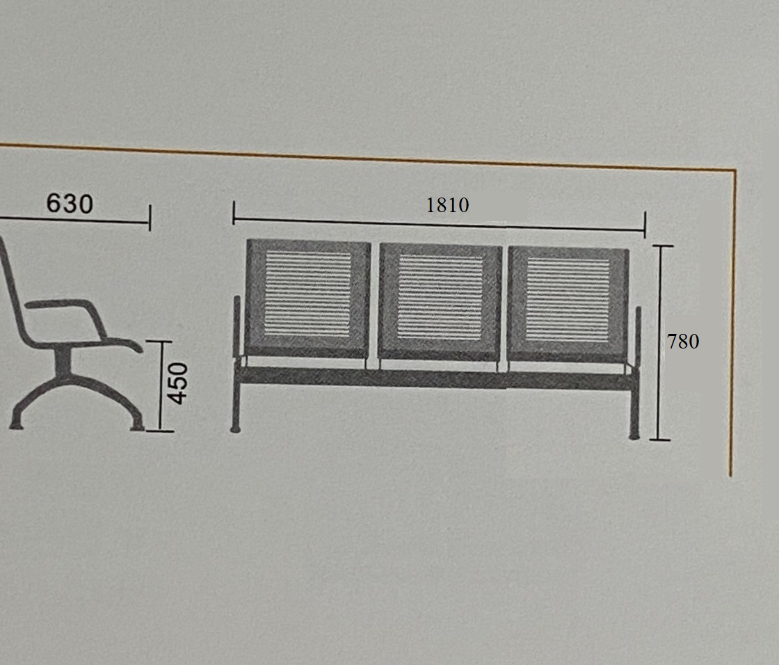 Ghế băng chờ INOX nhập khẩu PPS03-I