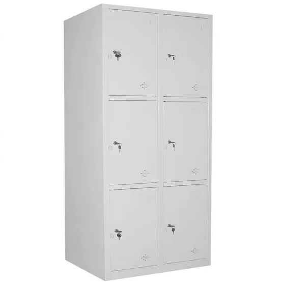 Tủ locker 6 ngăn hàn liền
