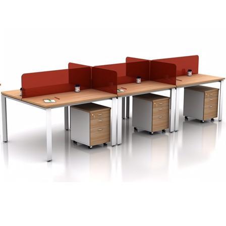 Cụm bàn làm việc 6 chỗ CBTG-06