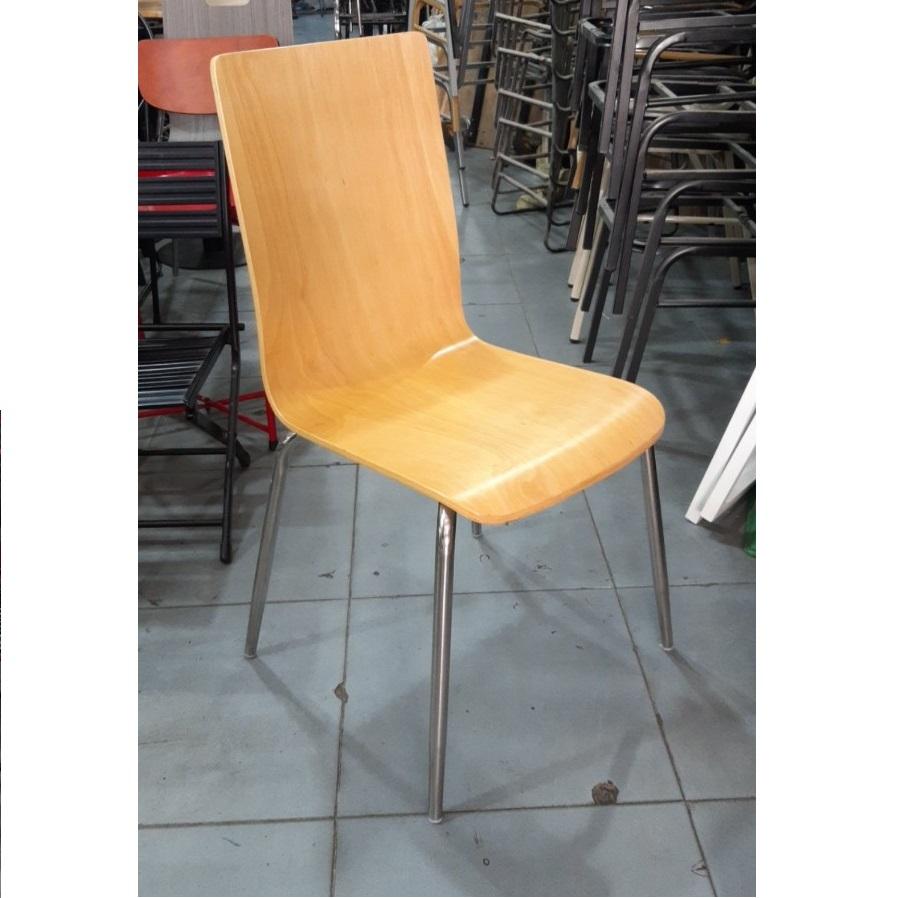 Ghế lưng uốn cong chân inox GU05LL-PU