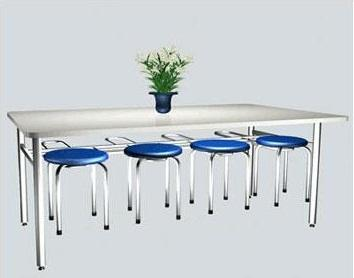 Bàn ăn công nghiệp 8 chỗ BA18II