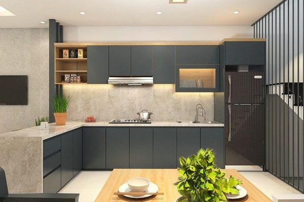 Tủ bếp gỗ TBG16