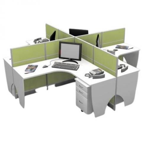 Cụm bàn làm việc 4 chỗ CBCT-03