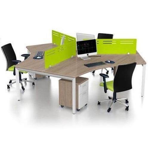 Cụm bàn làm việc 3 chỗ CBLG-03