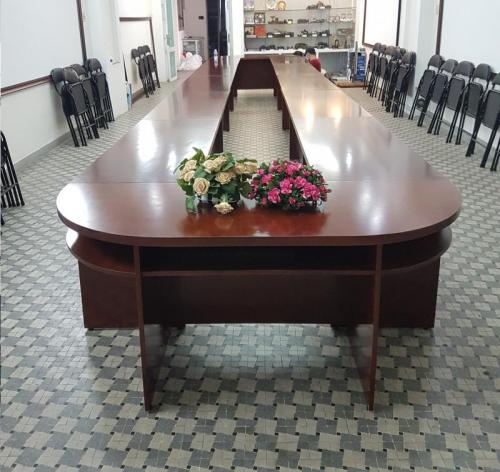 Bàn họp veneer sơn PU BH9017