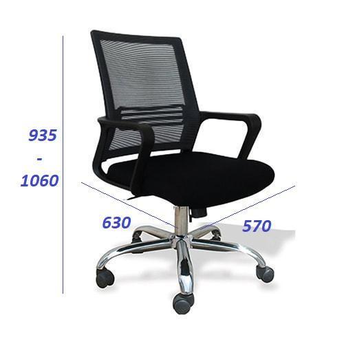 Ghế lưới nhân viên GL119 chân mạ