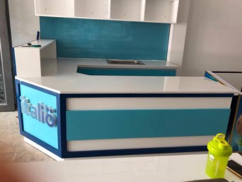 Quầy lễ tân cách điệu QCD-01