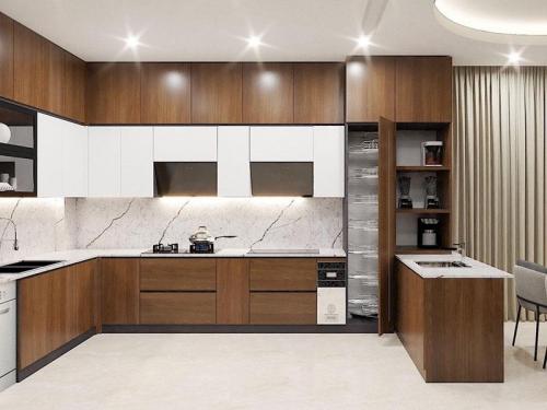 Tủ bếp gỗ TBG17