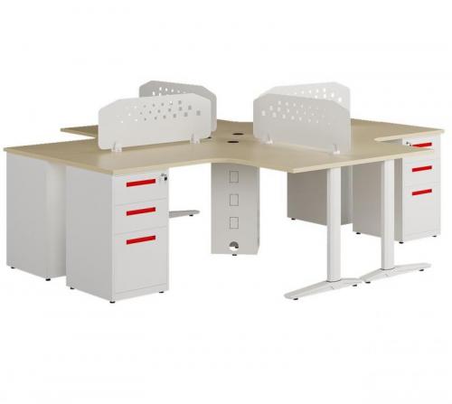 Cụm bàn làm việc 4 chỗ UNMD03CS3