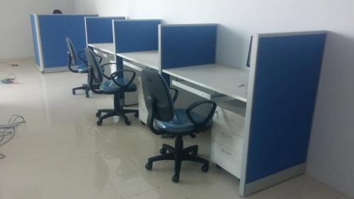 Vách ngăn bàn nhôm nỉ VNNN-11