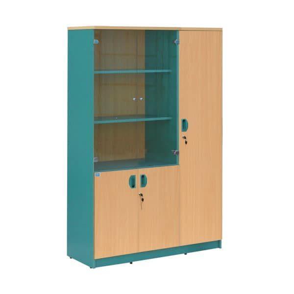 Tủ gỗ vàng xanh