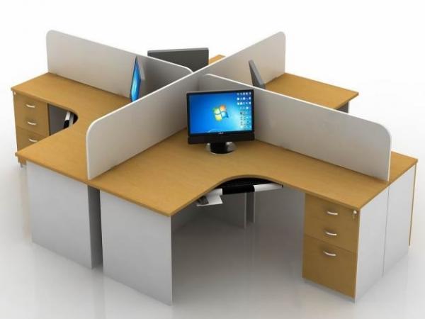 Vách ngăn gỗ văn phòng VNG-02