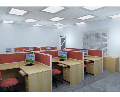 Vách ngăn bàn bằng nhôm nỉ VNNN-07