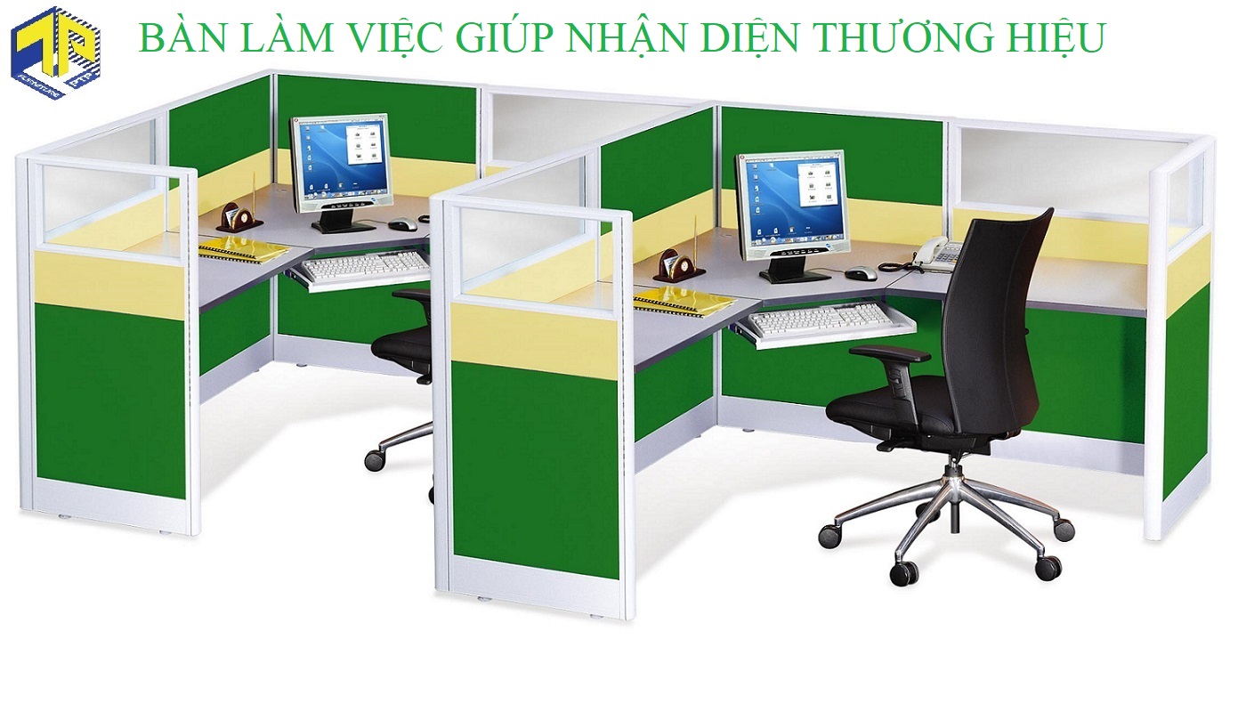bàn làm việc giúp nhận diện thương hiệu
