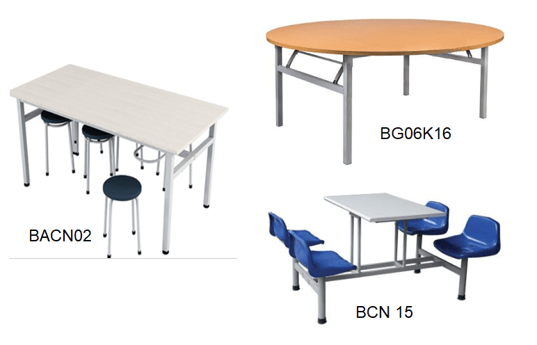 bàn ghế ăn gỗ công nghiệp hòa phát