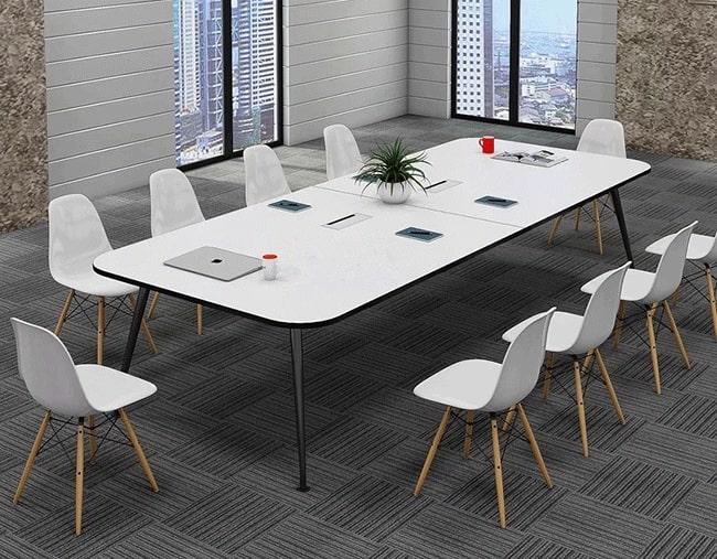 Chọn mẫu cụm bàn làm việc 8 người có vách ngăn đẹp cho văn phòng