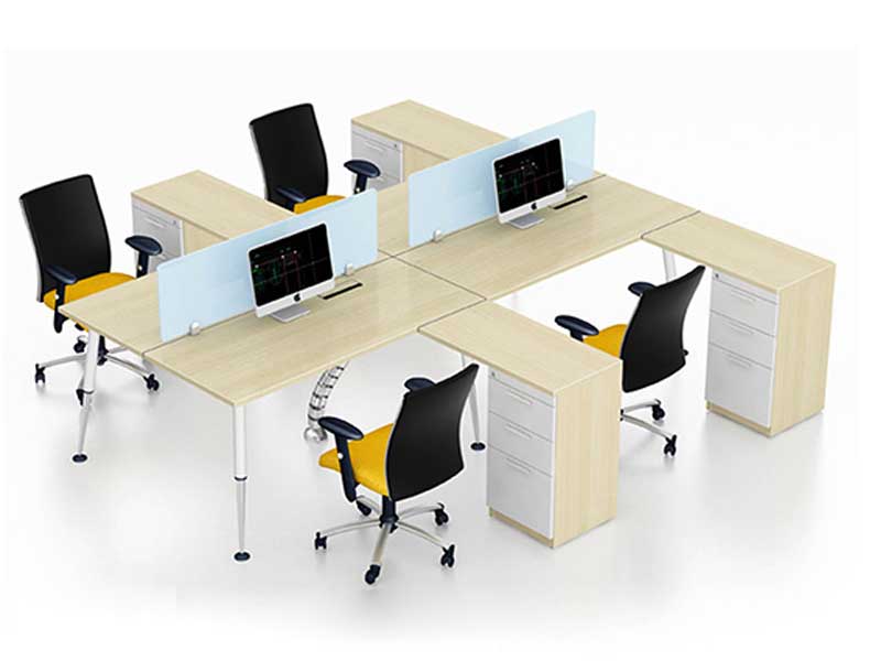 cụm bàn làm việc 4 chỗ 4 người hòa phát tphcm