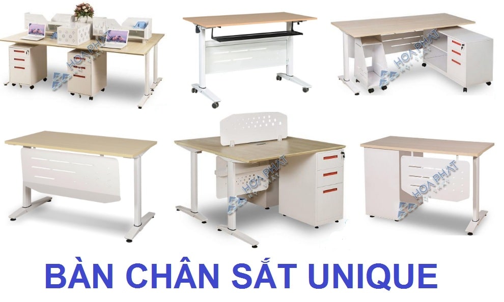 Điểm danh các dòng bàn làm việc chân sắt văn phòng của Hòa Phát