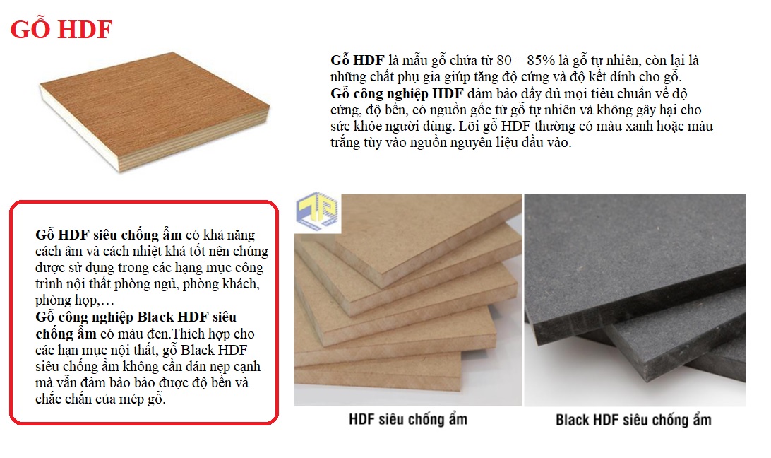 Gỗ công nghiệp HDF