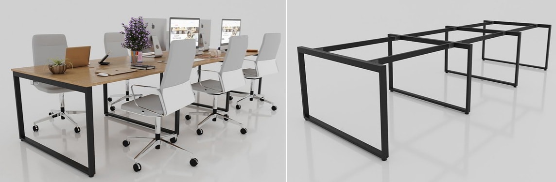 Khám phá 5 kiểu khung bàn làm việc chân sắt mới nhất năm 2020