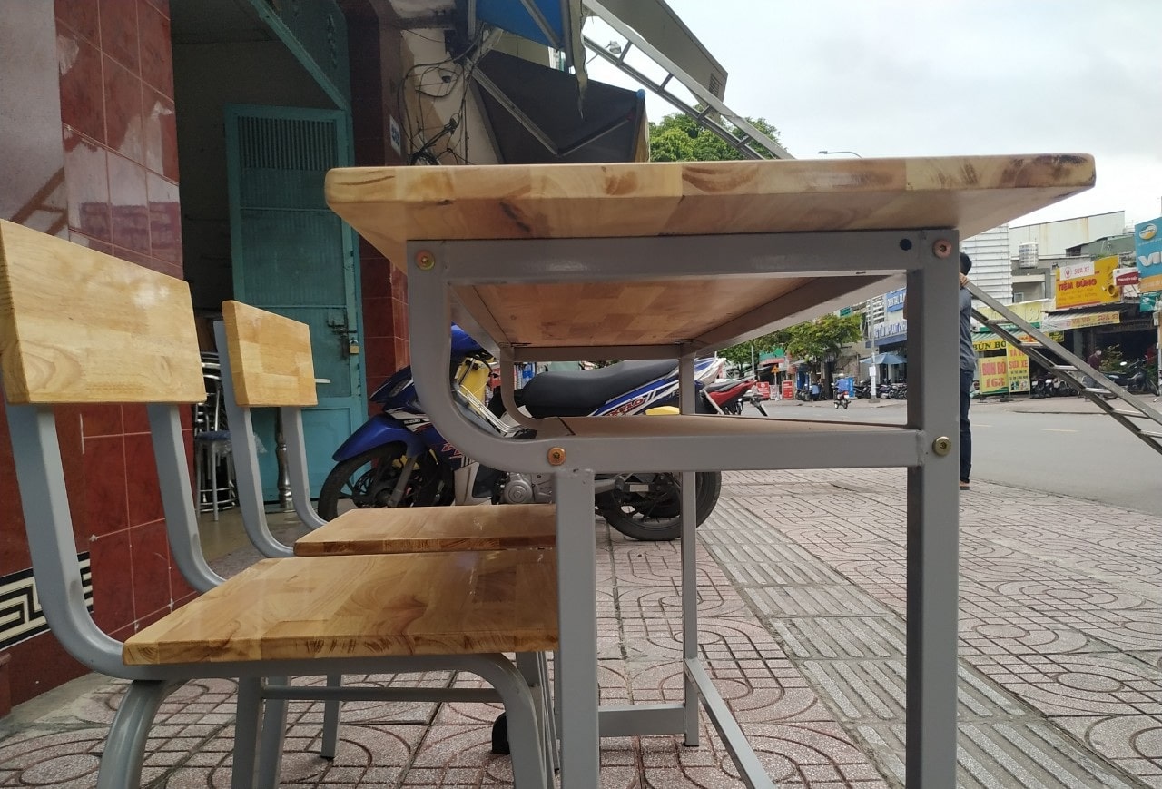 KHUYẾN MÃI LỚN HÈ 2020 1000 Bộ bàn ghế học sinh trường học BHS123CS GIÁ SIÊU HẤP DẪN