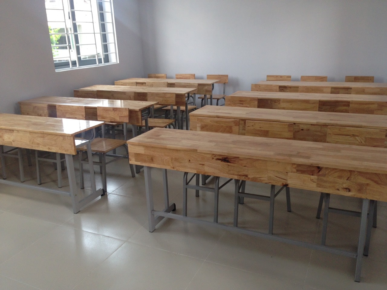 [Nội thất trường học] Bàn ghế học sinh trường Ngoại Ngữ Đồng Nai