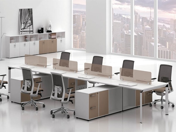 Sản xuất cụm bàn làm việc 8 người theo yêu cầu tại TPHCM