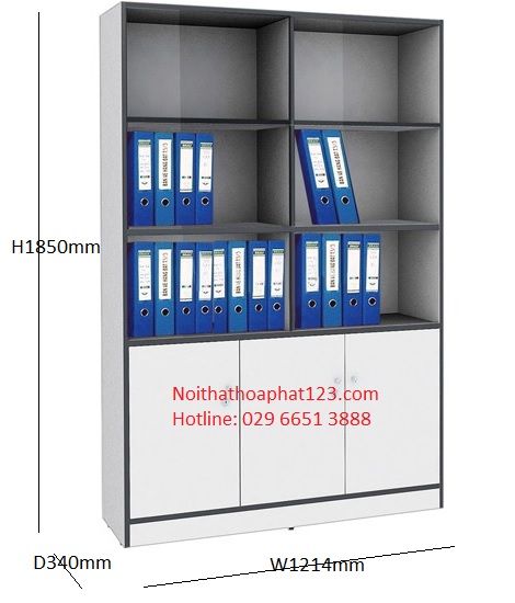 tủ gỗ tài liệu BC915