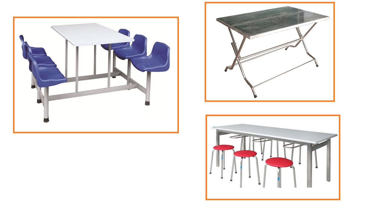 bàn ăn công nghiệp inox